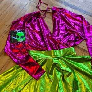 Alien Holographic Halloween Costume